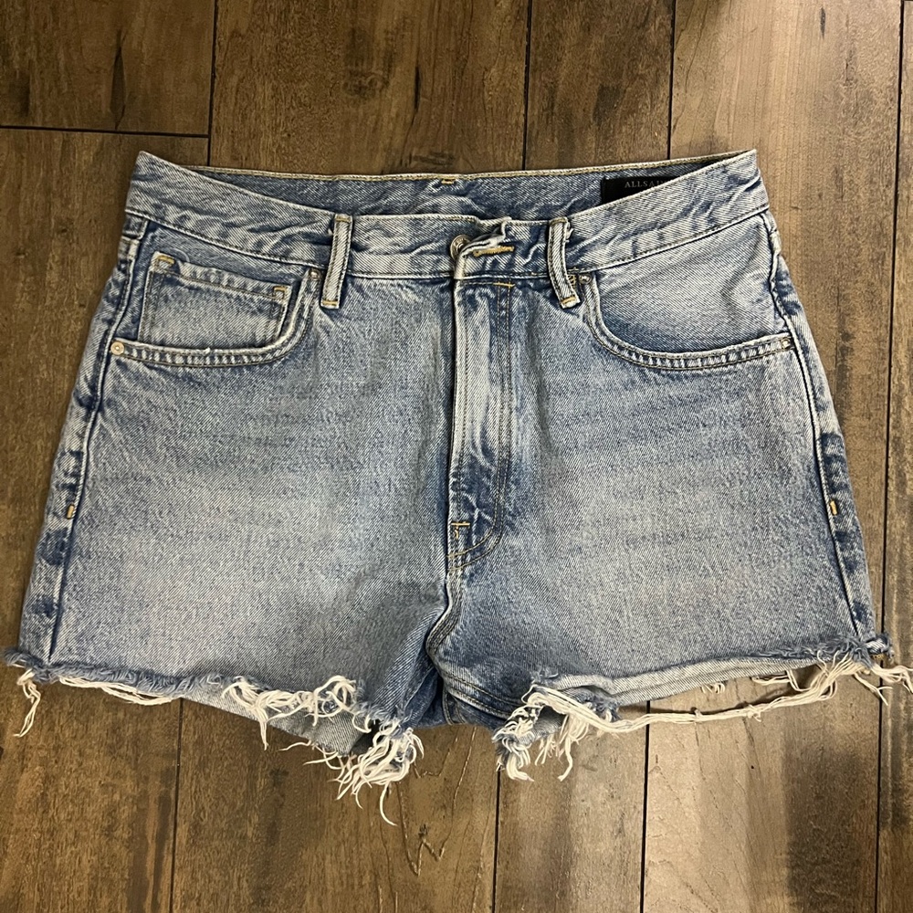 All Saints Denim Distressed Women Shorts